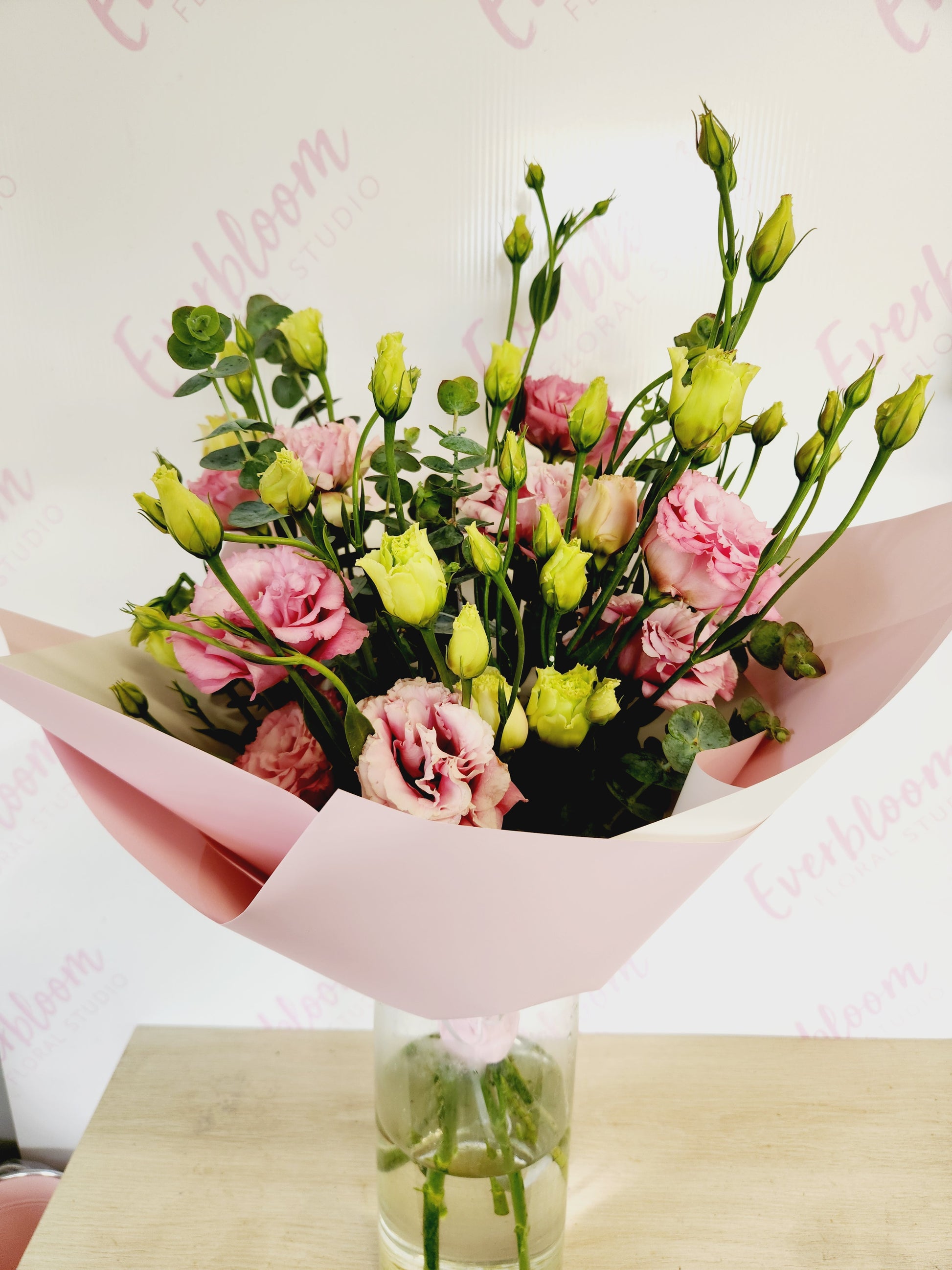 Nothing screams romance more than a&nbsp; bouquet of Lisianthus, made and wrapped with love for someone special in your life. The sweetest bunch of flowers to receive for any occasion.

Same day local flower delivery option for all orders placed before 2pm to Mount Maunganui Papamoa and Tauranga