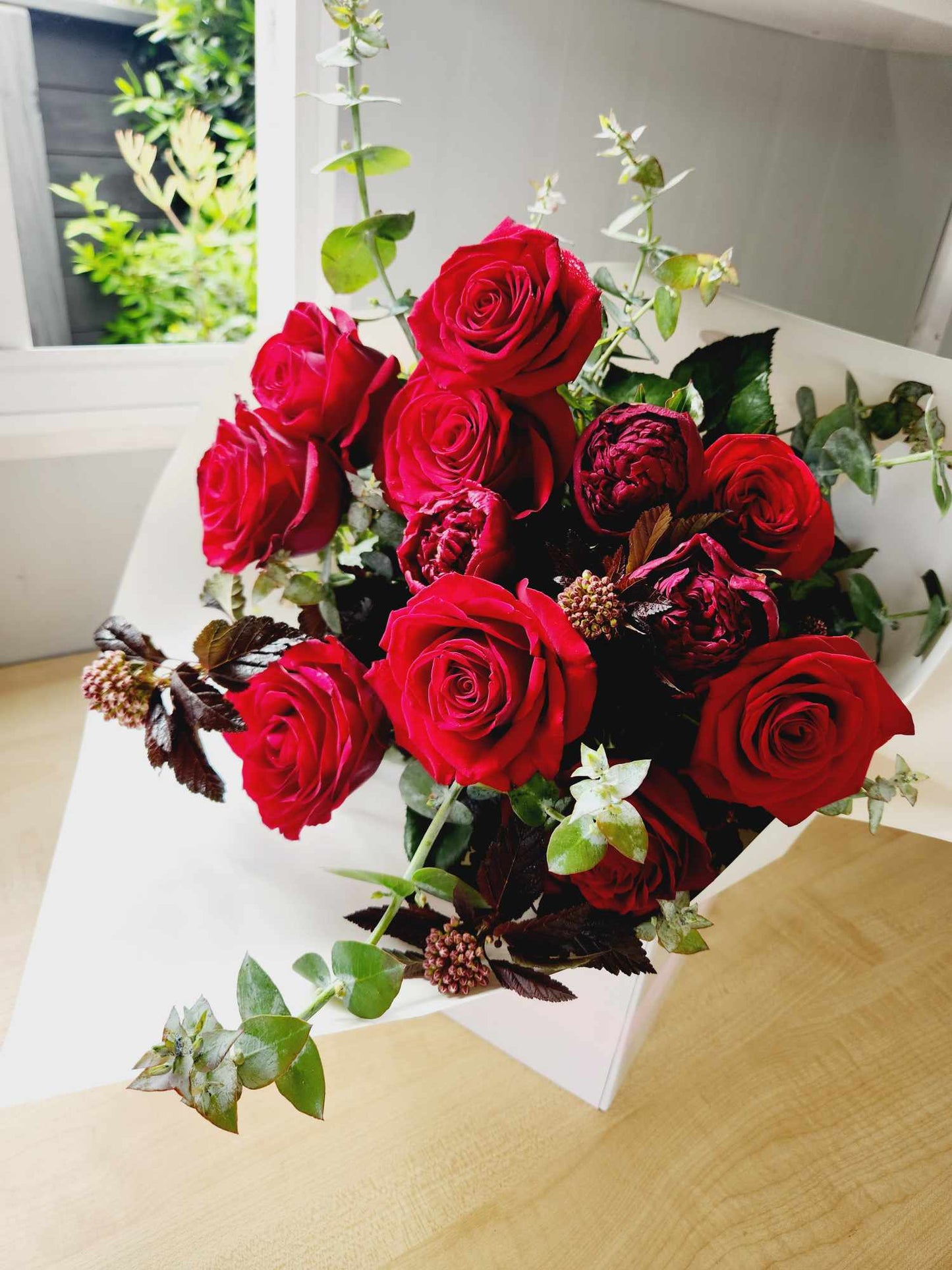 Beautiful long stemmed Dozen Roses - Everbloom Floral Studio - Local florist of Mount Maunganui and Papamoa